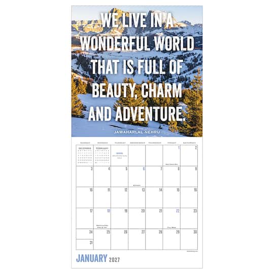 2027 Great Outdoors Mini Calendar